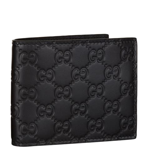 bloomingdale's gucci mens wallet|Gucci GG Embossed Leather Bi Fold Wallet .